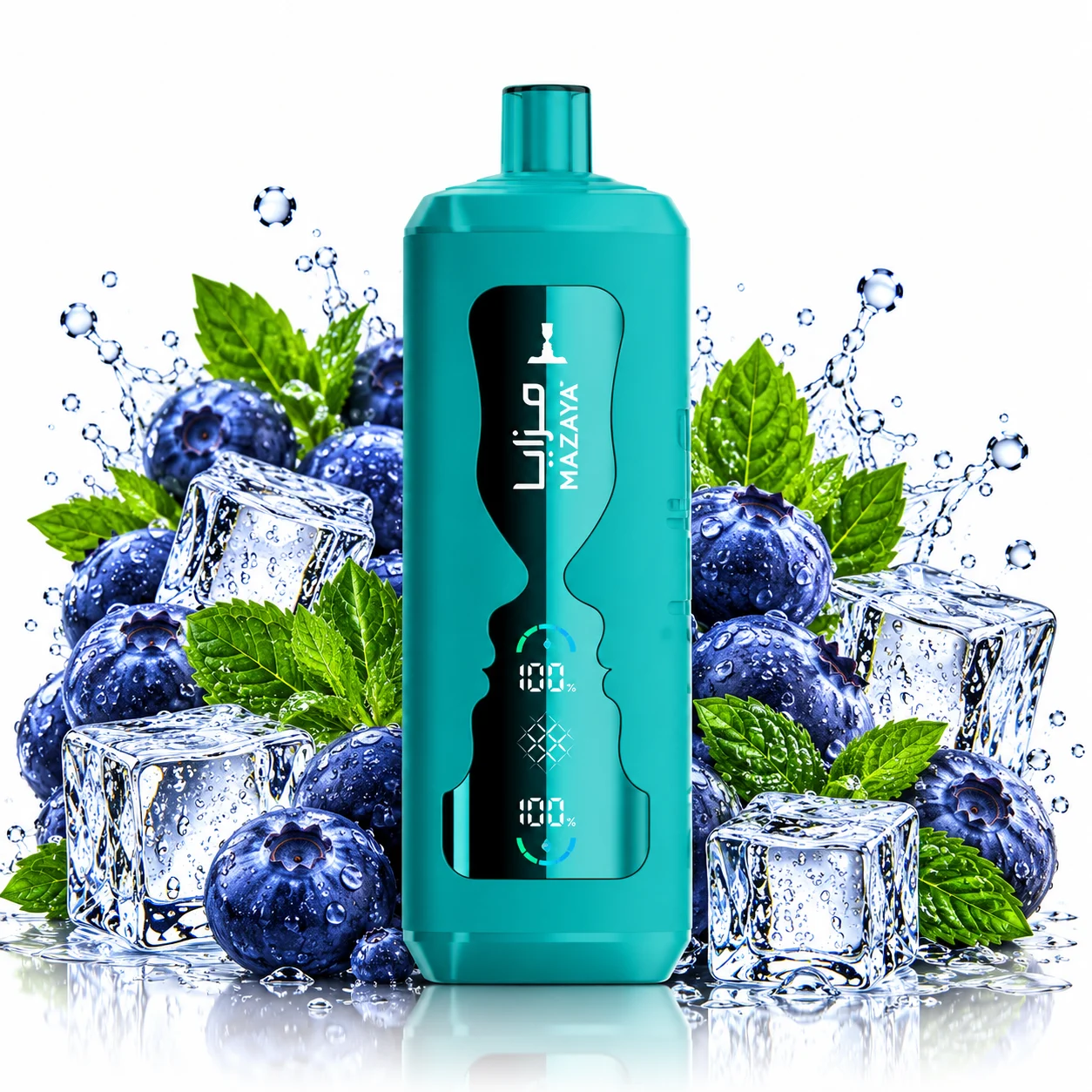 Blueberry Mint By MAZAYA Cloud Aura DTL 50K Puffs Disposable Vape