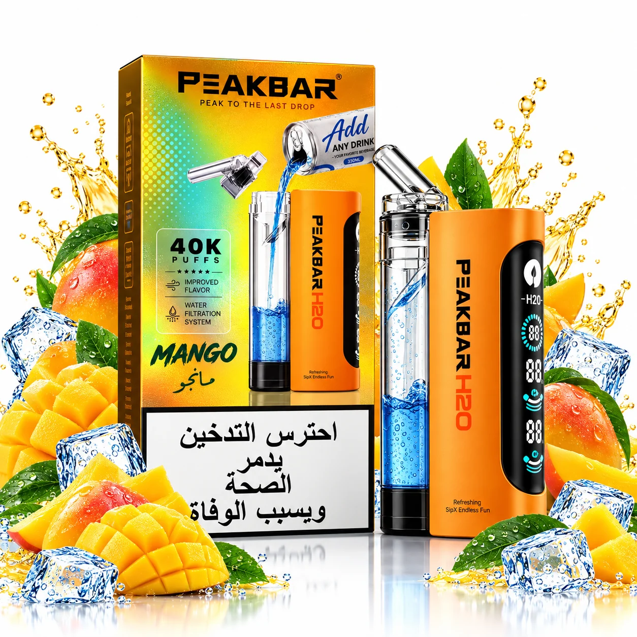 Mango By PeakBar H2O 40K Puffs Disposable Vape