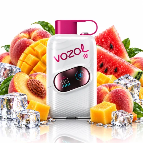 Peach Mango Watermelon By VOZOL Star Click 50K Puffs Disposable Vape